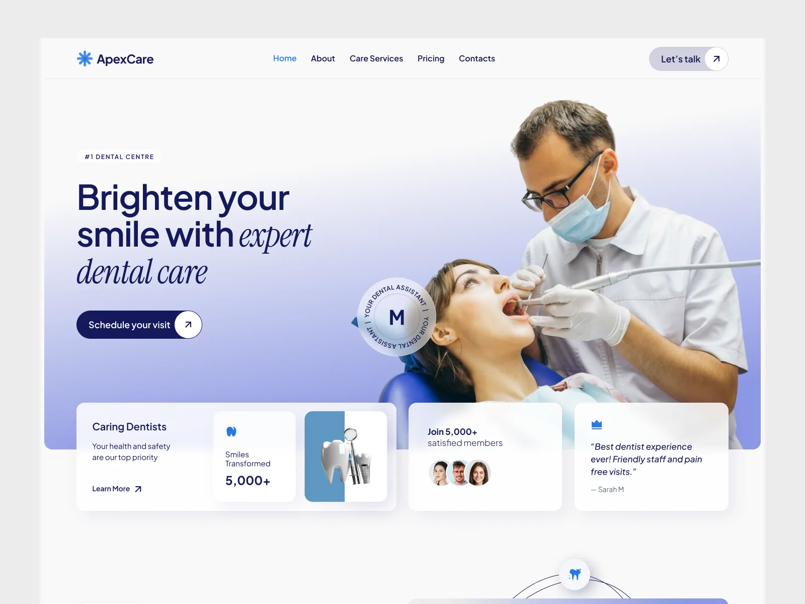 ApexCare — Webflow medical website template