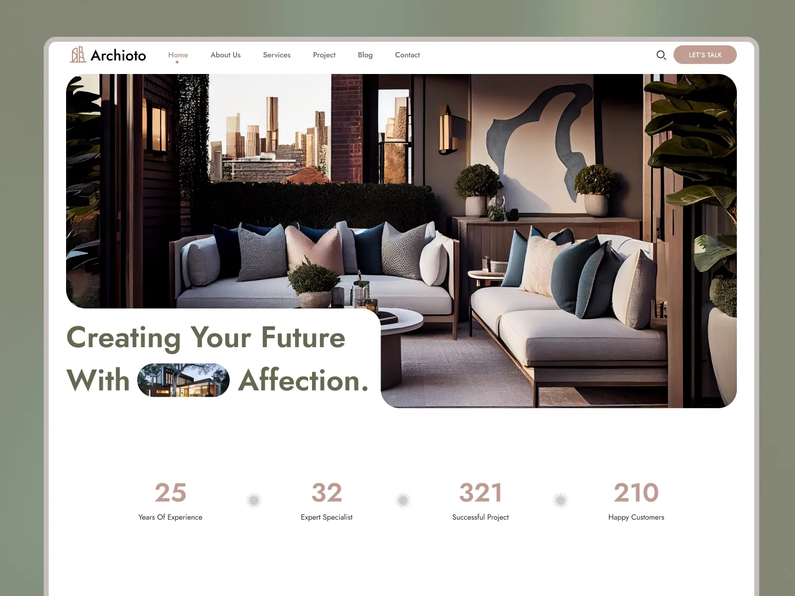 Archioto — Framer architecture website template