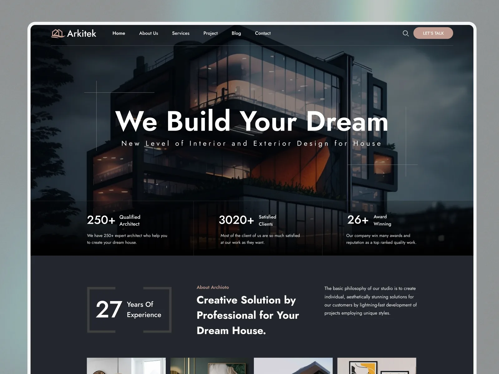 Arkitek — Framer architecture website template