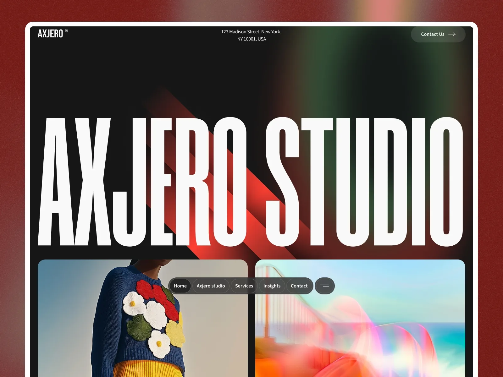 Axjero — Framer agency website template