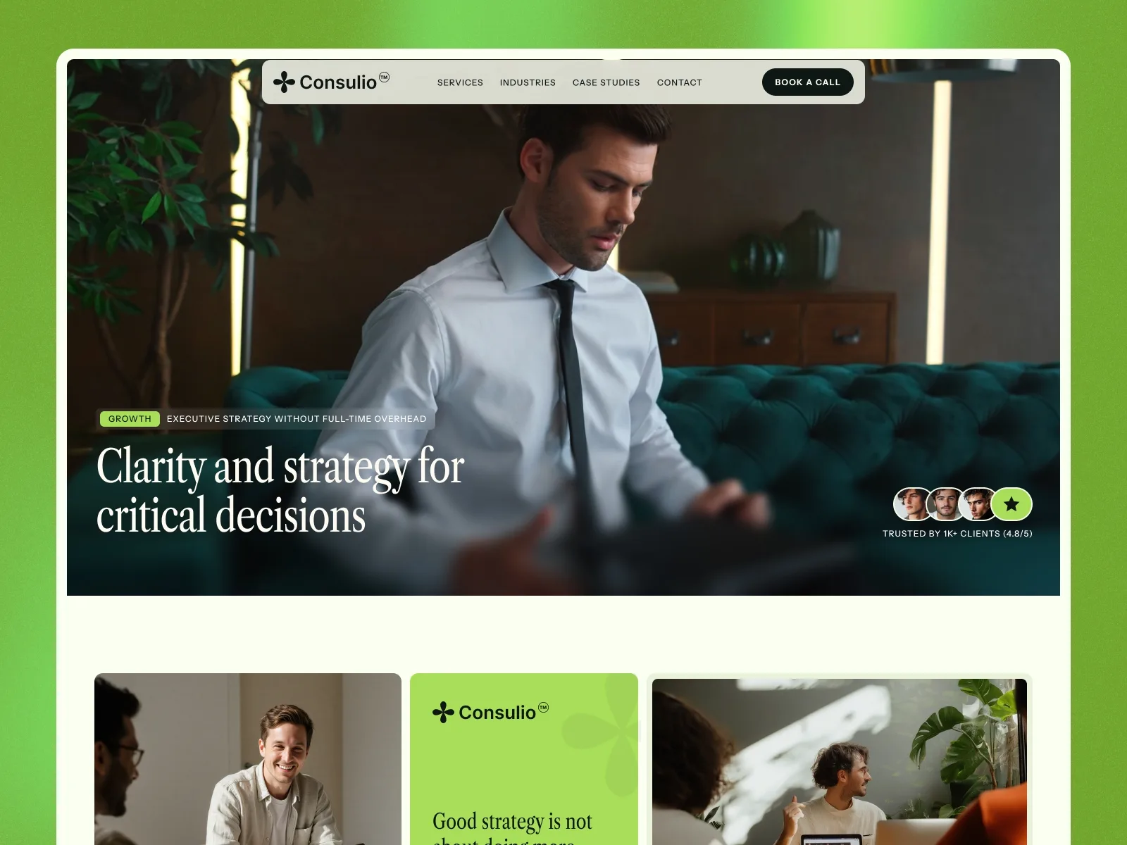 Consilio — Webflow consulting website template