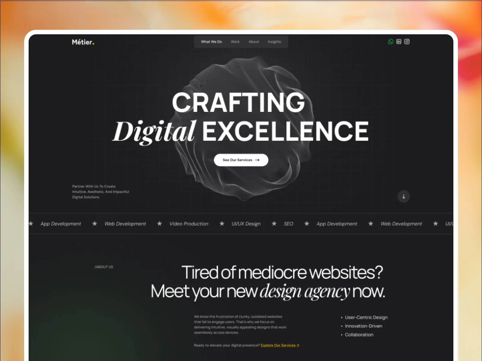 Fluxio — Framer portfolio website template