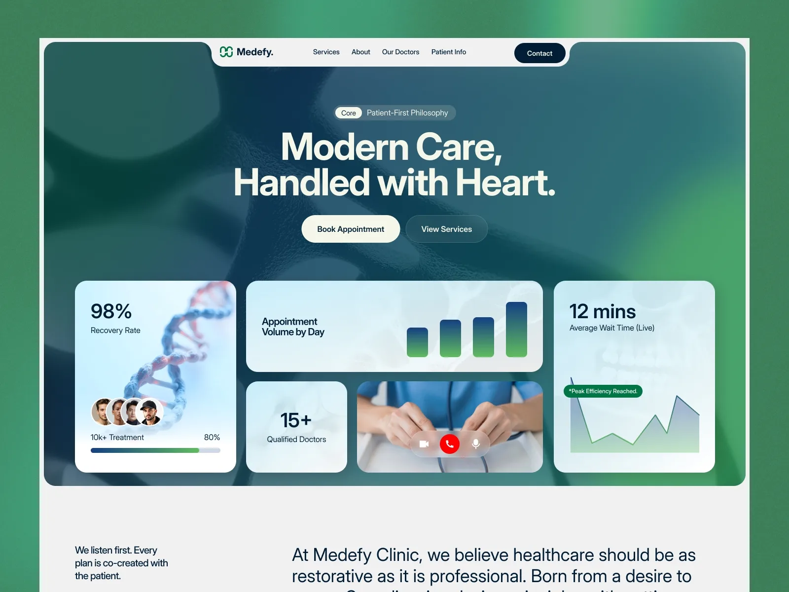 Medify — Framer medical website template