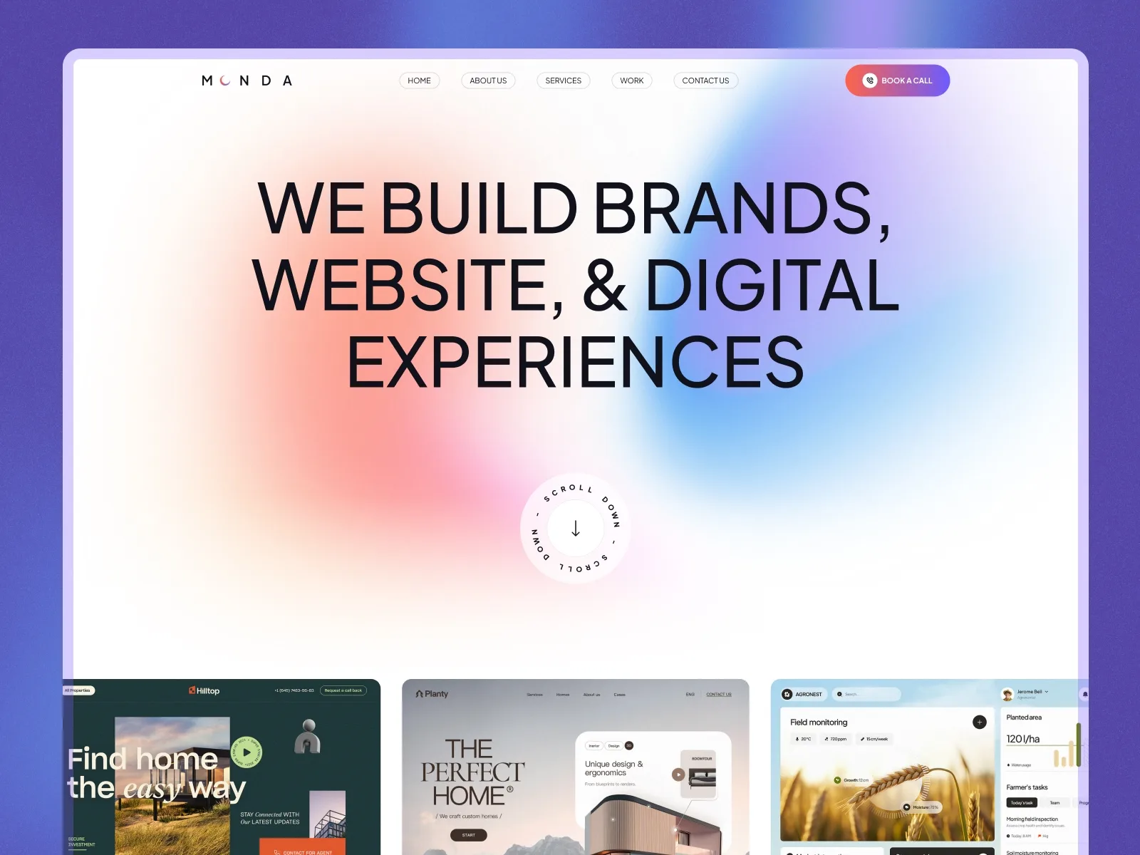 Monda — Framer agency website template