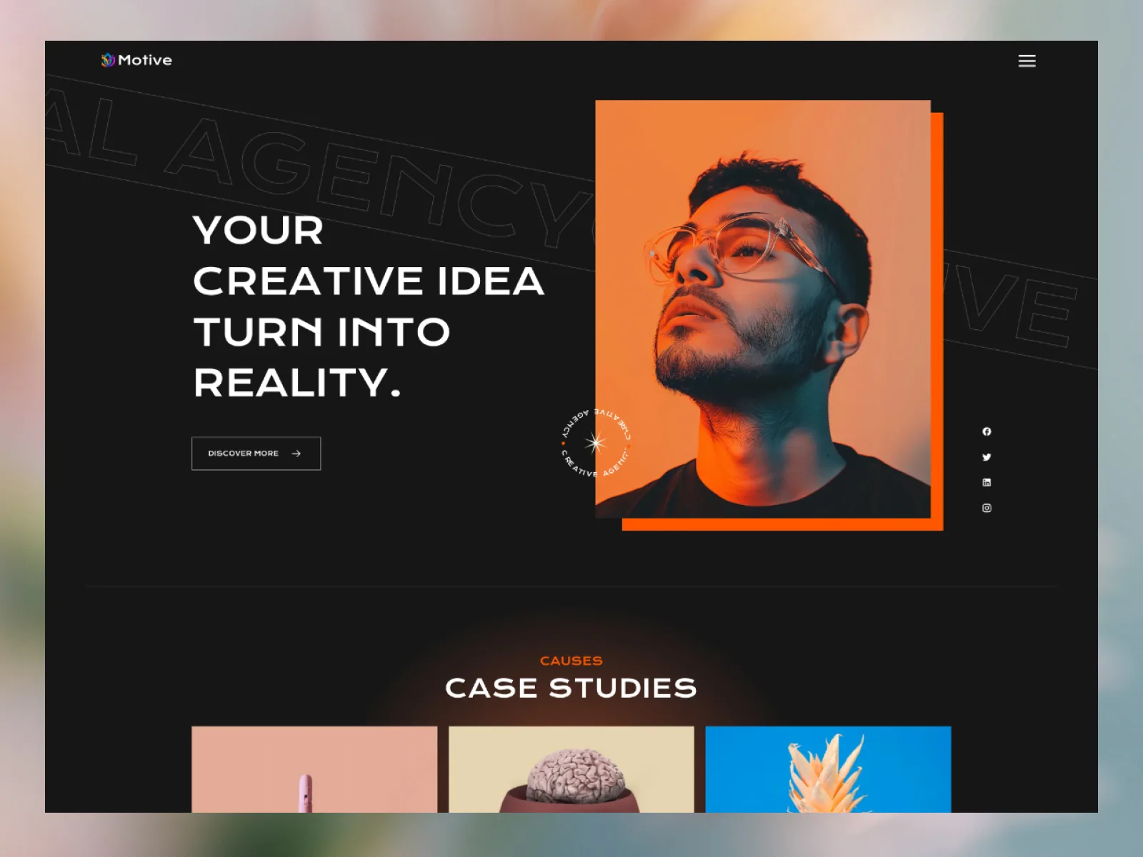 Motiver — Framer agency website template