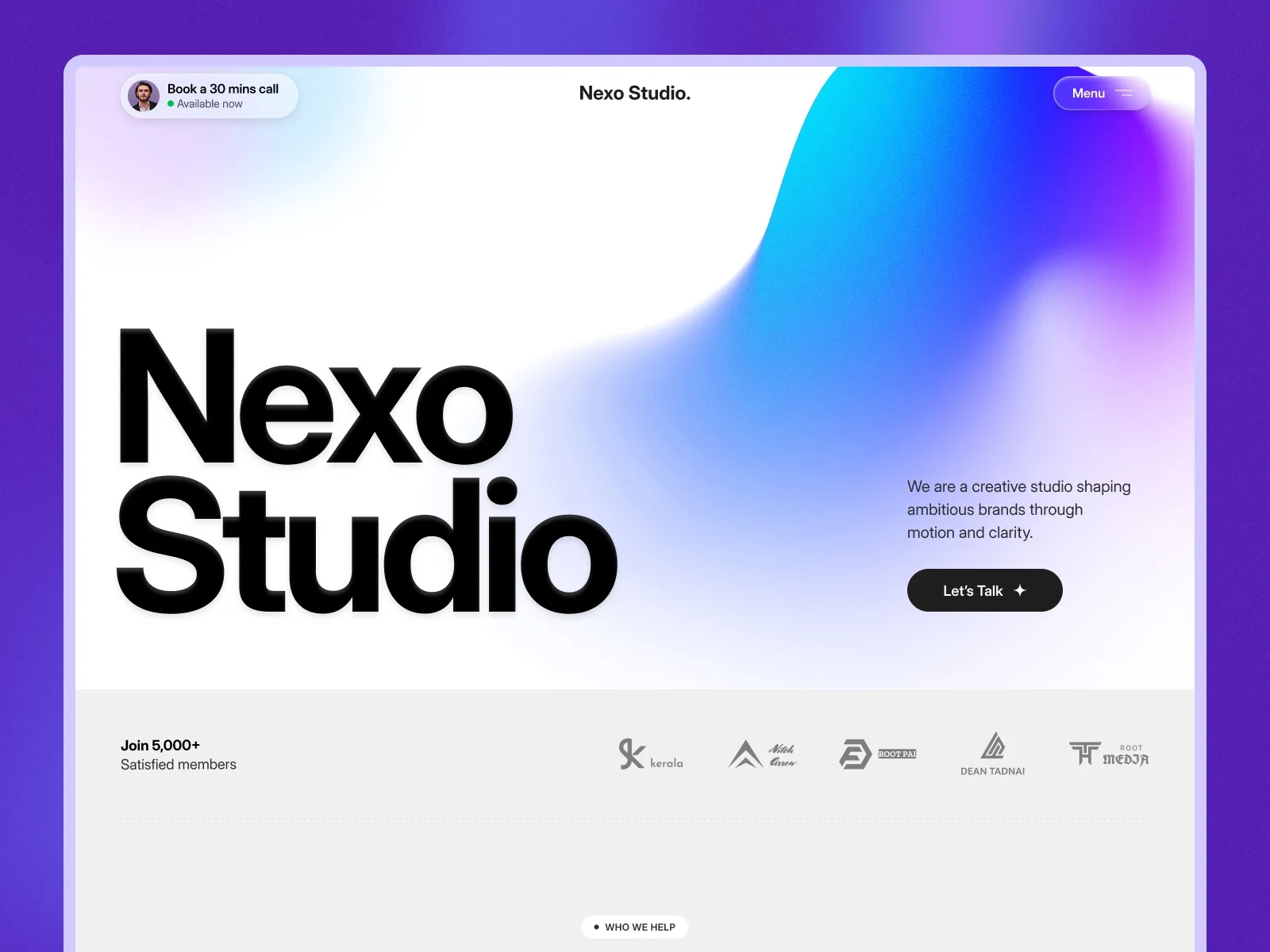 Nexostudio — Webflow website template