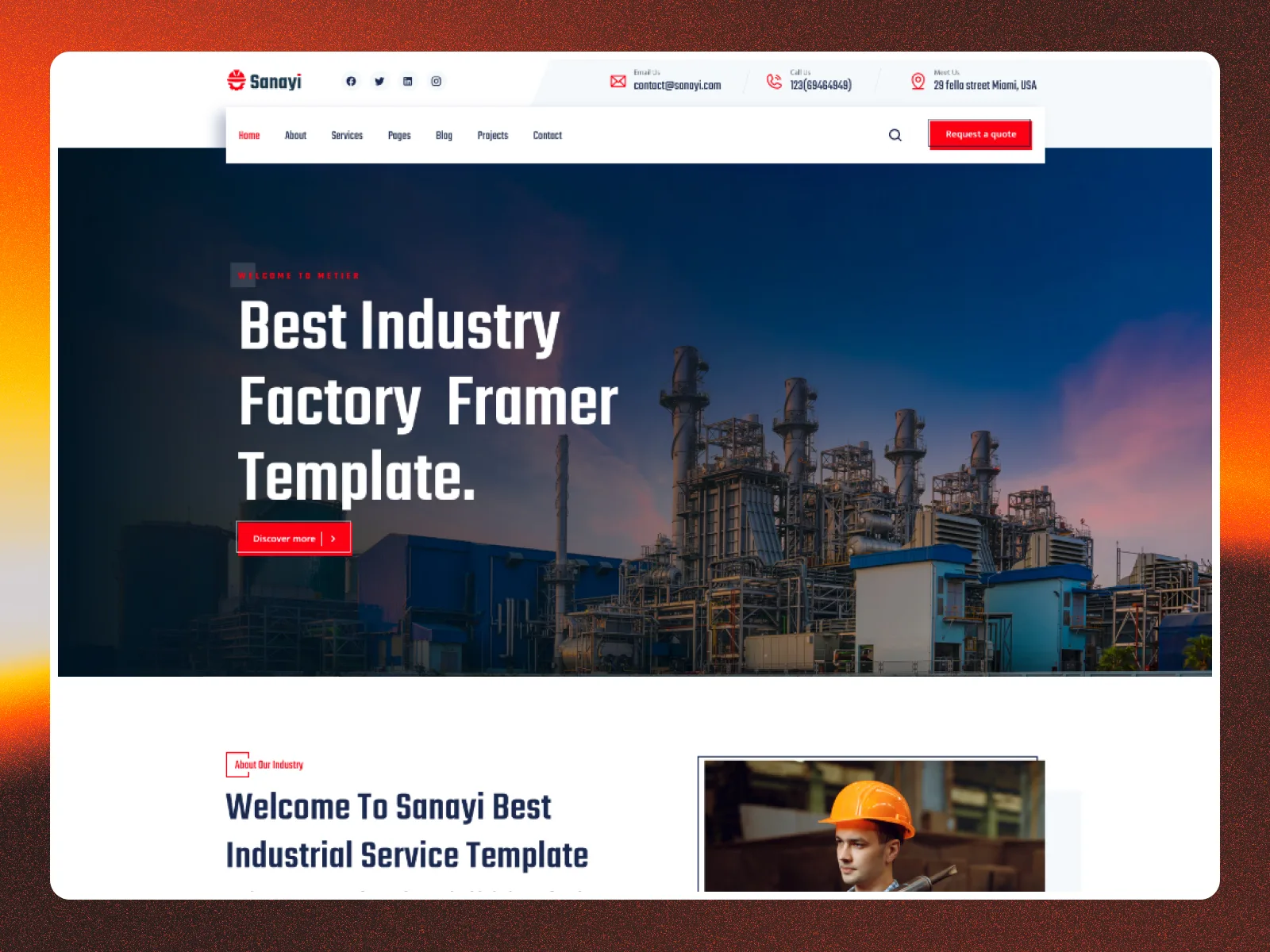 Sanayi — Framer agency website template