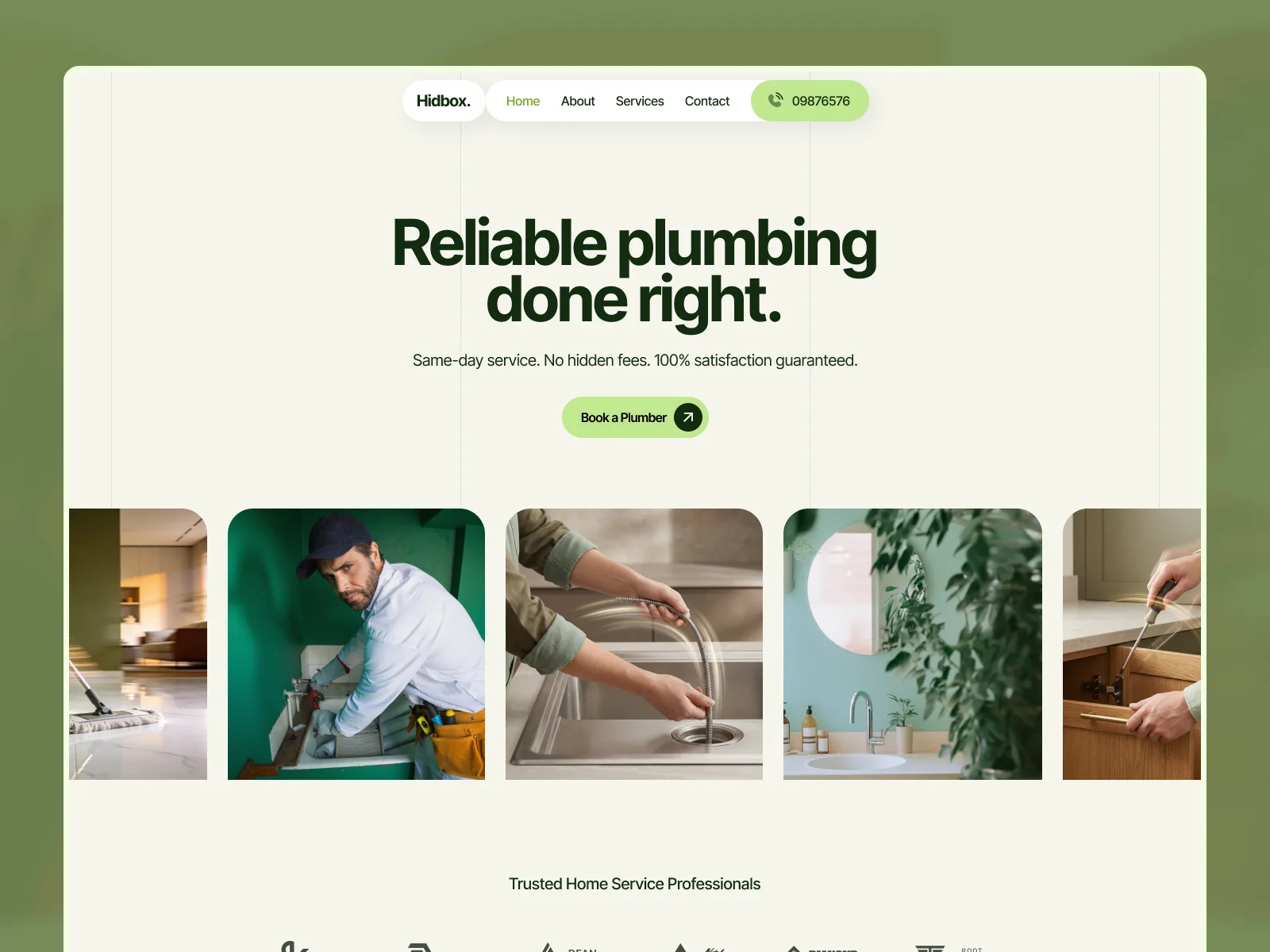 Hidbox — Framer website template